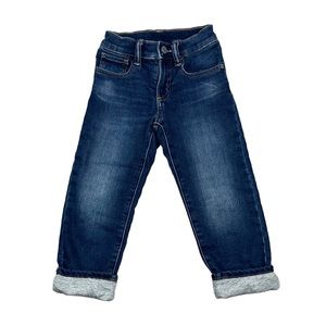 Like New GAP Jersey Lined Jeans 4 Medium Wash